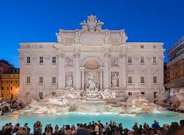 Rome Italys' Trevi Fountain